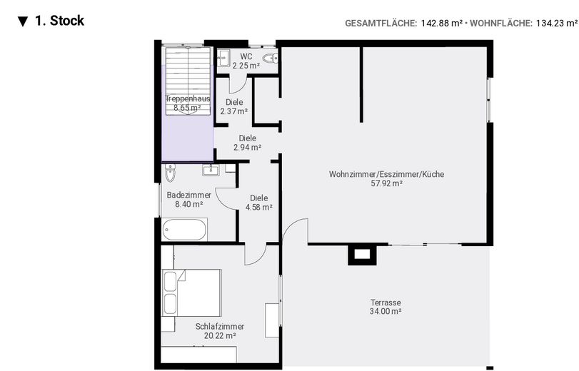 Haus mit großem Garten in ruhiger Lage von Kulmbach – 1. Stock