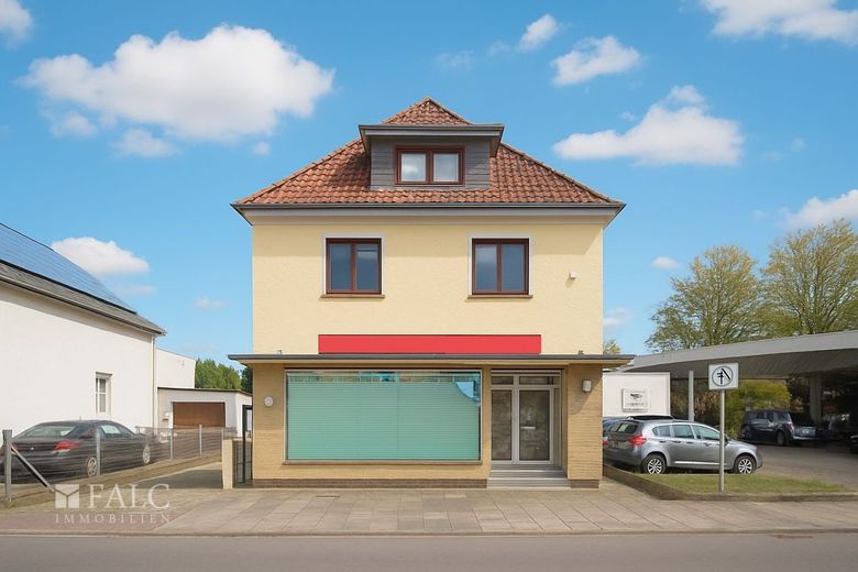 Charmantes Haus mit vielfältigen Nutzungsmöglichkeiten - Wohnen &amp; Gewerbe unter einem Dach – Hausfront