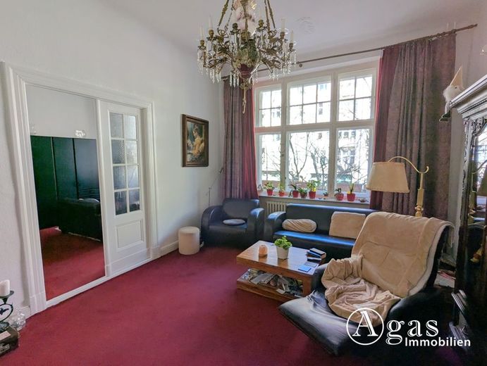 Gut vermietete 3-Zimmer-Altbauwohnung im Mierendorff-Kiez in Charlottenburg – Zimmer 2