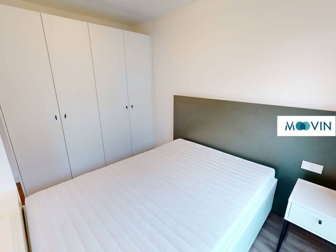 URBAN BASE: Vollmöbliertes 1-Zimmer-Apartment mit EBK, ALL-IN-MIETE, UVM. im Wiesbadener Stadtzentrum – Ansicht II: Schlafbereich