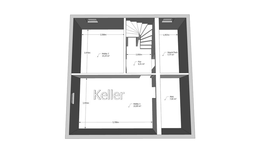 Provisionsfrei Freistehendes EFH BJ 2011, 2 Vollgeschosse, Keller – Keller