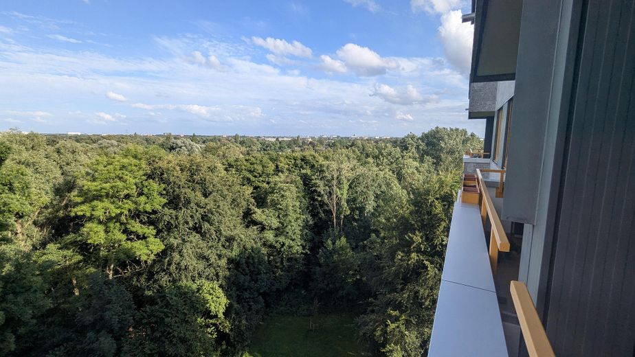 Ruhige 2 Zimmer mit schönen Ausblick ins Grüne – Ausblick Süd-Osten