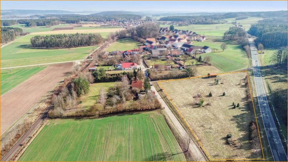 Blick auf das Grundstück