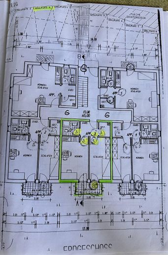 Kürnach manzaralı güzel 2 odalı daire, komisyonsuz – Grundriss Wohnung