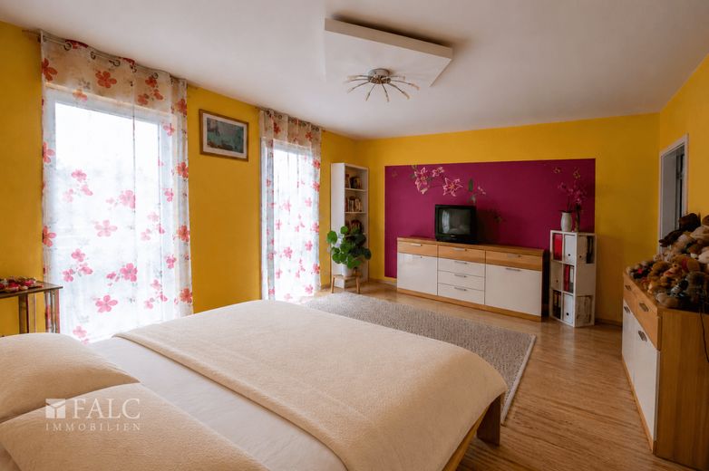 Reiheneckhaus der Extraklasse - durchdacht, hochwertig &amp; energieeffizient – OG Schlafzimmer Ansicht