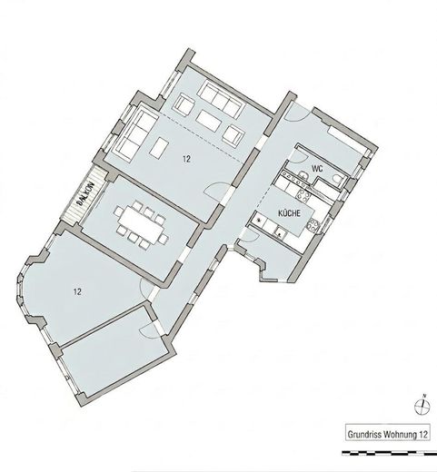5-Zimmer Wohnung am Kolberger Platz – Grundriss