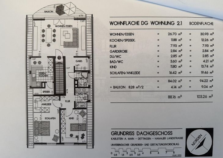 Gepflegte Dachgeschosswohnung mit Mainblick – Foto 12