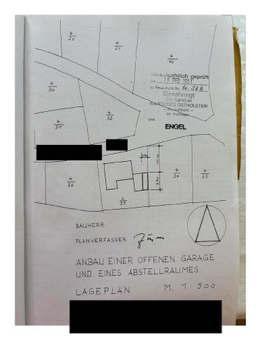 Architektenhaus in ruhigem Wohnviertel für Familie mit HomeOffice – Lageplan