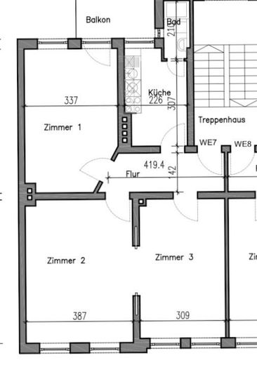 Wunderschöne 3-Zimmer Altbauwohnung in Bestlage – Foto 2