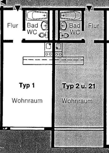 Grundriss beider Wohnungen 