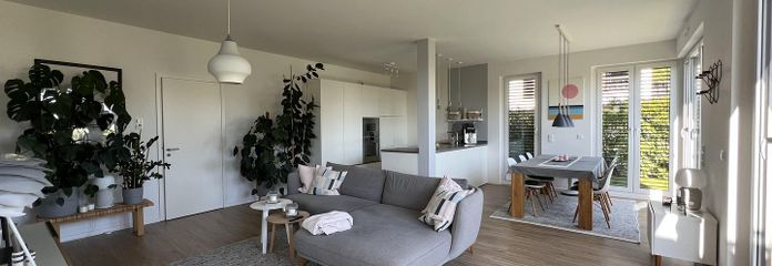 Wohn- & Essbereich und Küche