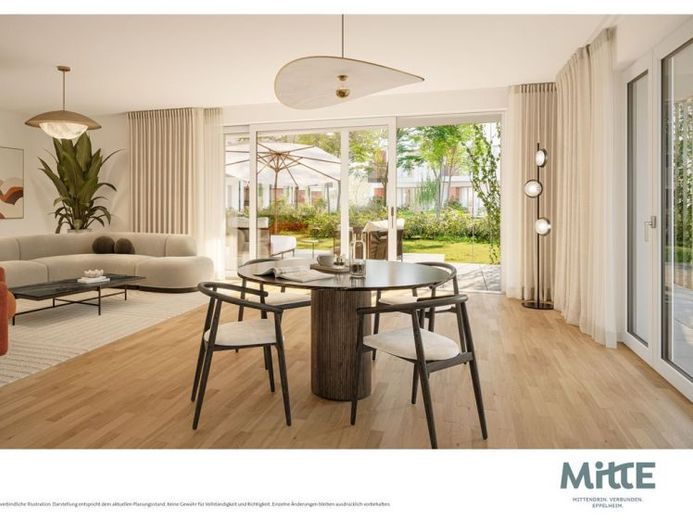 Nur noch eine 3-Zimmer-Wohnung: ab sofort bezugsfertige Neubauwohnung mit 2 Terrassen und Garten. – Foto 1
