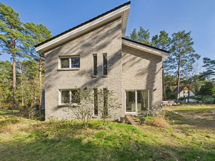 Charmante und energieeffiziente Architektenvilla mit hochwertiger Ausstattung – Hausrückansicht