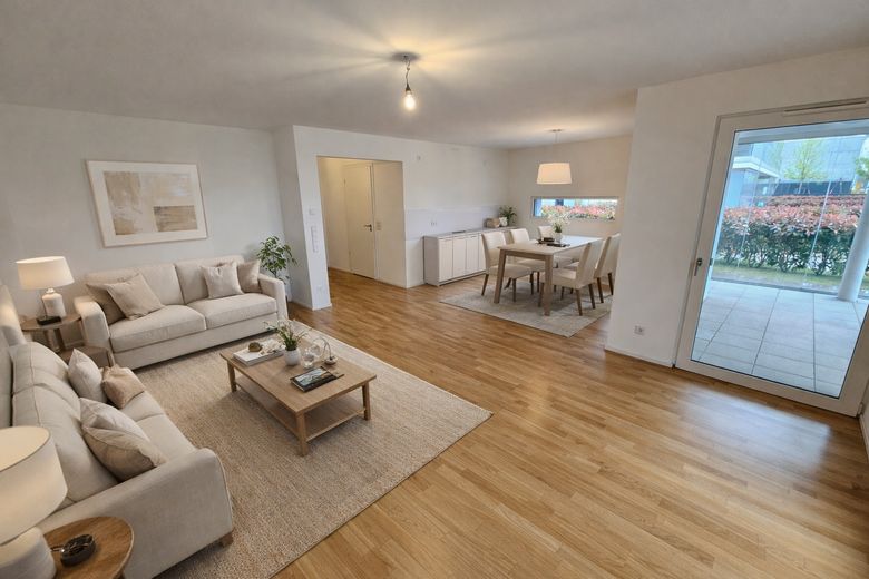 Wohnen wie im eigenen Haus – moderne Gartenwohnung am Altrhein mit Terrasse & Tiefgarage – फोटो 6