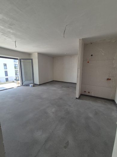Wohnung im Bau, stadtnah im Hafenquartier Graf Bismark mit Balkon am Yachthafen/Kanal für 2 Personen – Küchen-Wohn-Essbereich Whg. 28