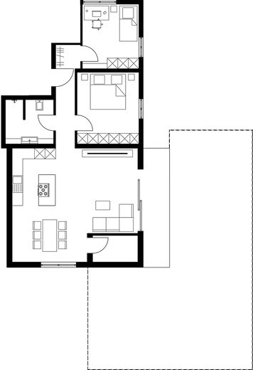 Grundriss Wohnung 2