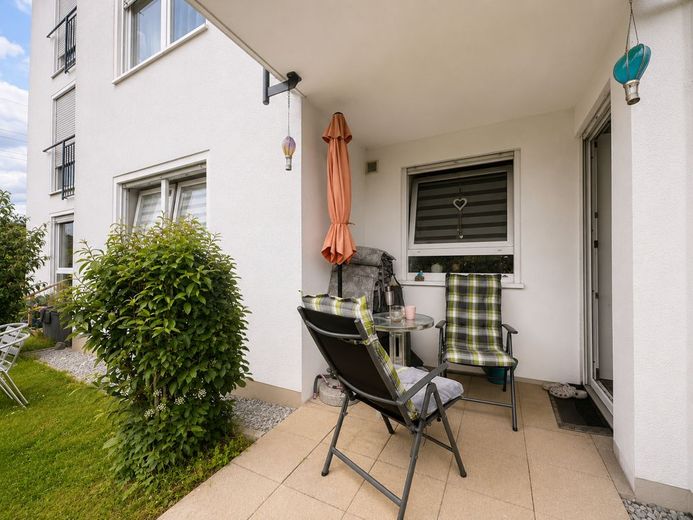 Vermietete Eigentumswohnung mit Terrasse und Gartenanteil in Haßlinghausen – Terrasse