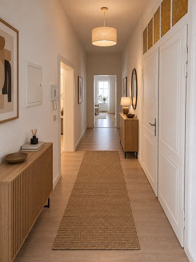Schöne, modern renovierte 4-Zimmer-Wohnung zu vermieten – Eingangsbereich,Garderobe,Flur