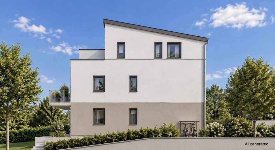 2×Ático con terraza en la azotea de 20 m² y más de 3 m de altura – Ostansicht