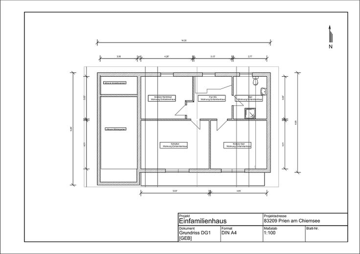 Rarität in Prien – Einfamilienhaus am Fluss Prien mit Bergblick, Wintergarten & PV – Grundriss Obergeschoss