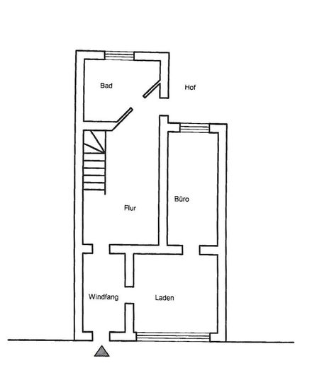 Niedliche Maisonette- Wohnung im Zentrum von Köthen – Grundriss EG