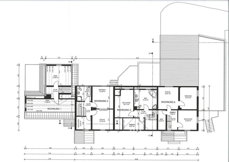 Attraktives Mehrfamilienhaus mit 8 Einheiten auf großzügigem Grundstück – grundriss_1 Obergeschoss