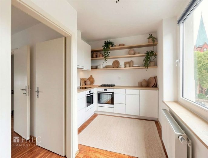 Ihr neues Zuhause in Herne: 2,5 Zimmer im 2.OG – Küche digital visualisiert