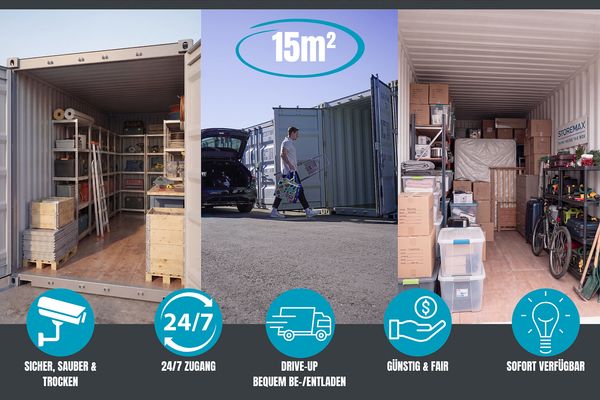 15 m² Lagercontainer in Köln-Rodenkirchen mieten - Günstig, Trocken und Sicher!