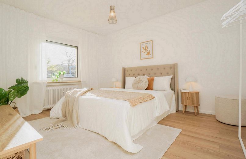 Mitten in der Stadt – helle 3-Zimmer-Wohnung mit guter Verkehrsanbindung- provisionsfrei – Schlafzimmer