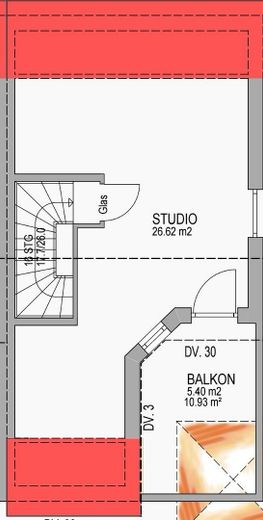 Reihenendhaus in Ellwangen – Studio mit Dachterrasse