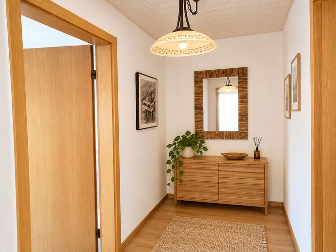 Charmante twee-onder-een-kapwoning met tuin, terras en volop ruimte om zich prettig te voelen – Flur 1. OG zu Zimmern