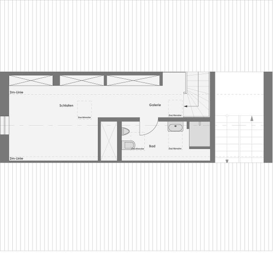 Lichtdurchflutete und hochwertig ausgestattete Loft-Wohnung – Grundriss Galerie