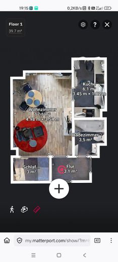 Bochum Şehir Merkezi En İyi Konum ***** Şık döşenmiş ve sakin daire – Grundriss