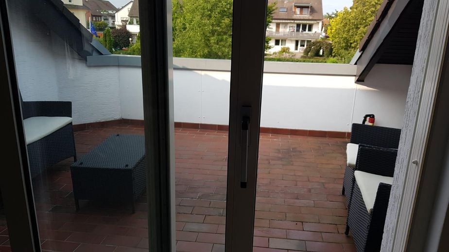 Blick auf die Loggia