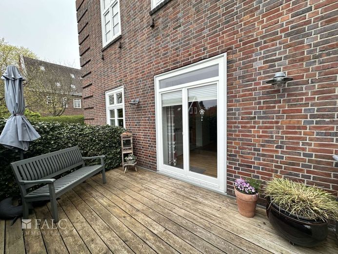 Top Eigentumswohnung mit Garten und eigenem Eingang in Stade Ottenbeck – Terrasse