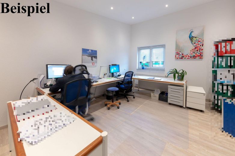 200m² Lagerhalle mit 200m² Büroflächen zu vermieten_ 63825 – Beispiel Büro