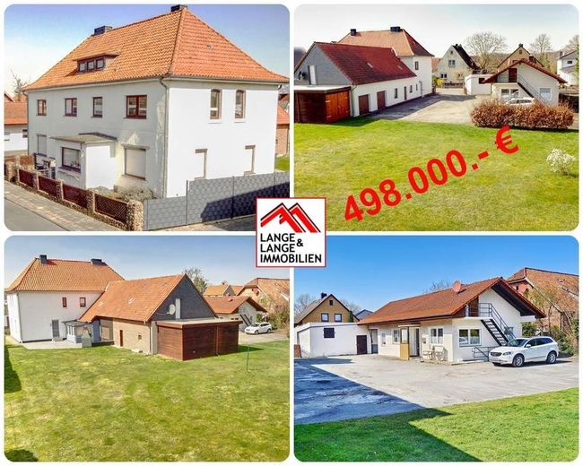 Uetze: 2 Häuser = 3 Wohnungen, 3 Garagen + Carport + potentielles Bauland im Garten – Willkommen