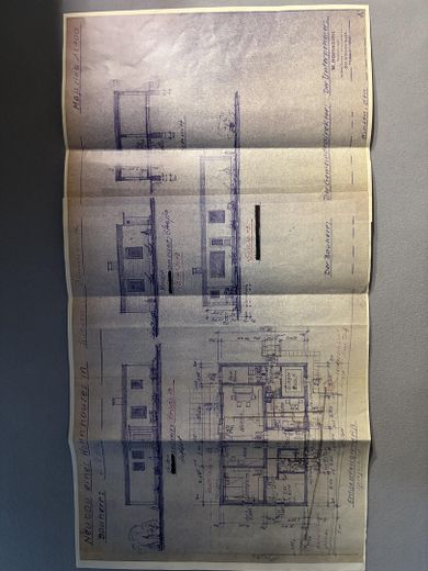 Seiten Ansicht Bauplan