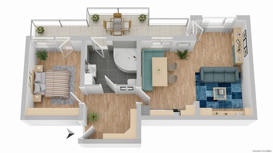 Hell und modern gehaltene Eigentumswohnung mit Balkon in zentraler Lage von Saarbrücken – Bild 12