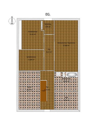 Von Privat: Historisches Fachwerk-Juwel mit Schlossblick - Provisionsfrei! – Grundriss EG Südersteinstraße 46