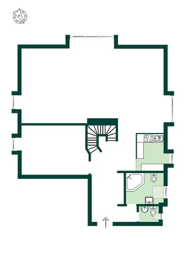 मांग रखने वाले अकेले व्यक्ति के लिए हिरशपार्क के पास विशिष्ट मेज़ोनेट – Plan Maisonette