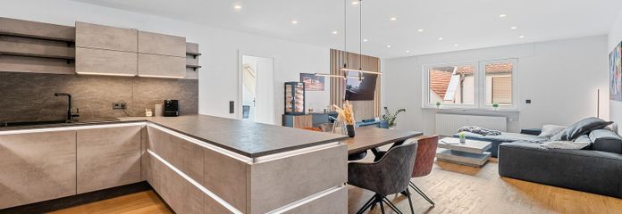 Offener Wohn-Essbereich