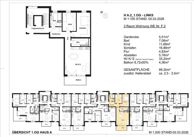 NEUBAUPROJEKT IM DRESDNER SPECKGÜRTEL – Grundriss WE15