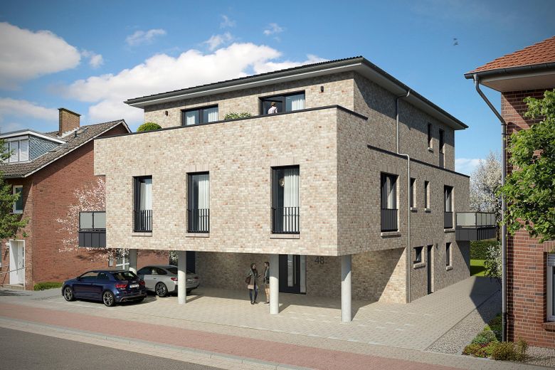 Nowe mieszkanie typu penthouse w centralnej lokalizacji w Lingen (mieszkanie nr 4) – Straßenansicht
