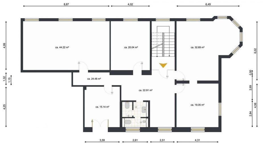 Moderne Büroflächen im Gewerbepark-Süd *provisionsfrei* – Grundriss