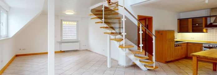 Available at short notice: Maisonette apartment in Hamm-Werries with fitted kitchen