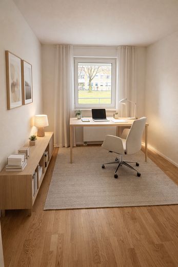 Arbeitszimmer möbliert