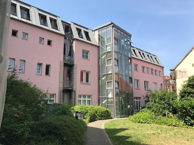 Attraktives Gewerbeensemble in Dresden-Strehlen – Vorder- & Hinterhaus mit Tiefgarage – Vorderhaus Hofansicht