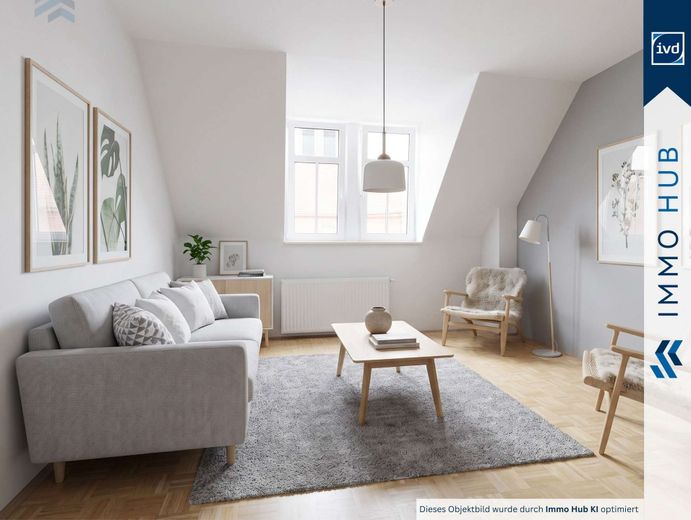 ++ bezugsfreie 3-Zimmer-Wohnung mit Einbauküche direkt an der Karl-Heine-Str. ++ – 5577068-aH3zGng3geDVtYdqMe4AVt5V-Wohnzimmer digital gestaged.jpg