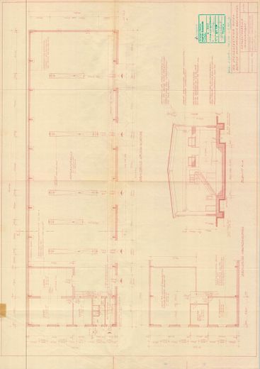 Grundriss / Schnitt Halle